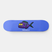 Cartoon van de Piranha-vis Skateboard (Horizontaal)