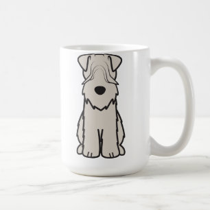 Cartoon van de ternaire hond van de zachte beklede koffiemok