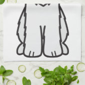 Cartoon van de ternaire hond van de zachte beklede theedoek (Gevouwen)