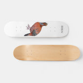 Cartoon van de tragopanvogel van Cabot Skateboard (Horizontaal)