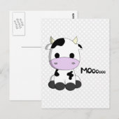 Cartoon van de zoete baby kawaii kinder briefkaart (Voorkant / Achterkant)