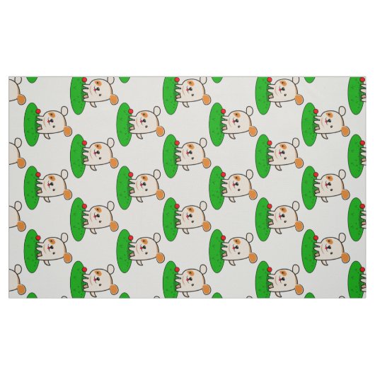 Cartoon van een kotterende puppy stof (Fat Quarter)