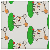 Cartoon van een kotterende puppy stof (Swatch)
