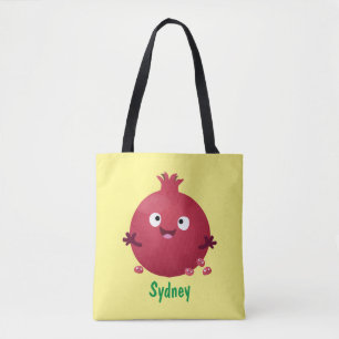 Cartoon van fijne granaatappels draagtas