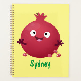 Cartoon van fijne granaatappels planner