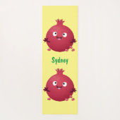 Cartoon van fijne granaatappels yogamat (Achterkant)