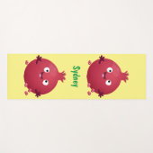 Cartoon van fijne granaatappels yogamat (Voorkant (horizontaal))