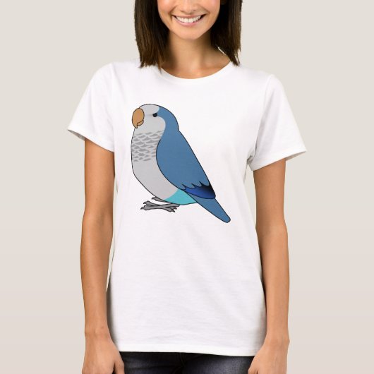 Cartoon van fluffelblauwe paprika t-shirt (Voorkant)