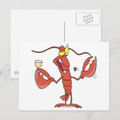 cartoon van grappige broodrooster briefkaart (Voorkant / Achterkant)