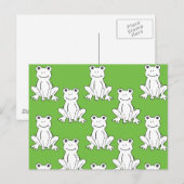 Cartoon van groene staartroep briefkaart (Voorkant / Achterkant)