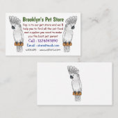 Cartoon van herkoekoekvogel visitekaartje (Voorkant / Achterkant)