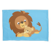 Cartoon van het koeweitse houden van luiers, pappa kussensloop (Voorkant)