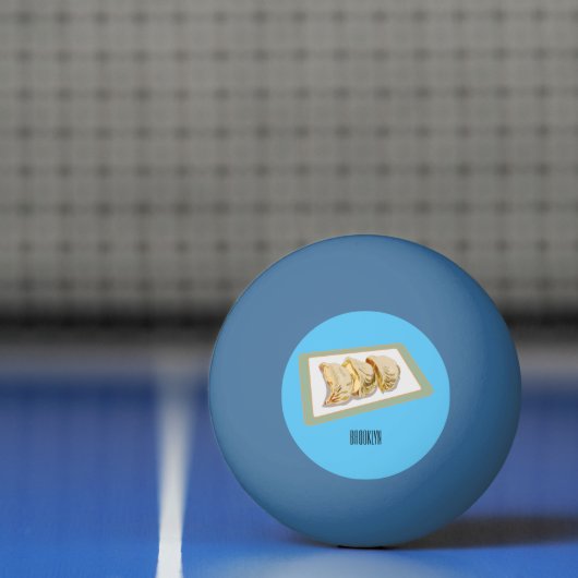 Cartoon van Jiaozi/Chinese dumplings Pingpongballen (Net)