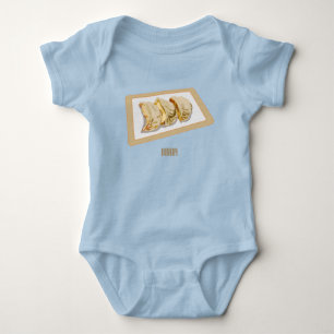 Cartoon van Jiaozi/Chinese dumplings Romper