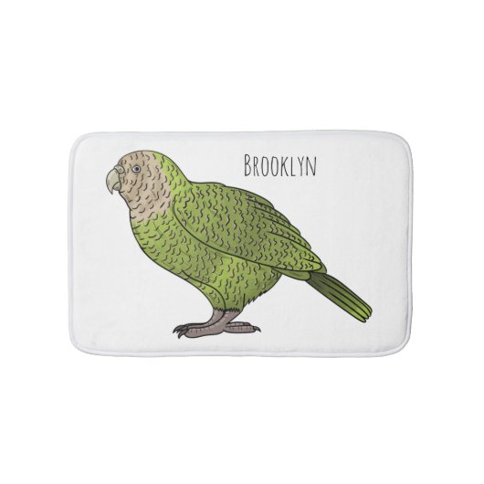 Cartoon van Kakapo Badmat (Voorkant)