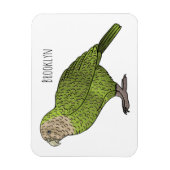 Cartoon van Kakapo Magneet (Verticaal)
