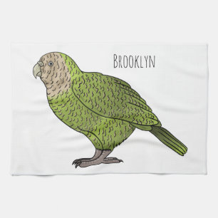 Cartoon van Kakapo Theedoek