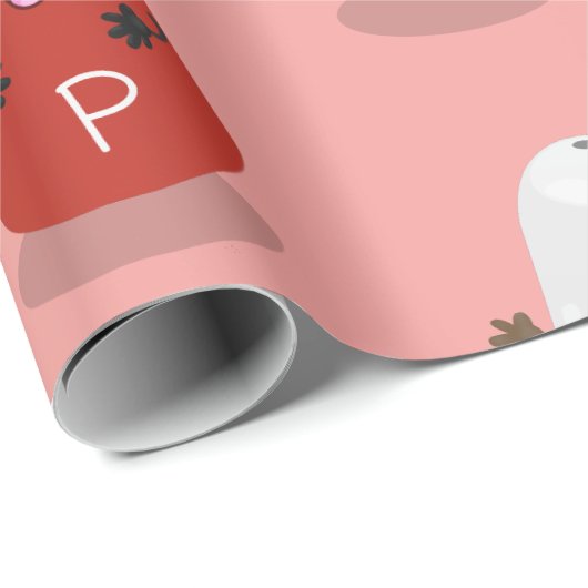 Cartoon van kawaï-luiers en paprika's cadeaupapier (Rol Hoek)