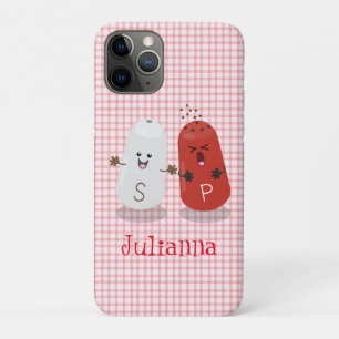 Cartoon van kawaï-luiers en paprika's iPhone 11 pro hoesje
