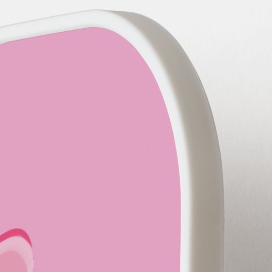 Cartoon van klein konijnenmeisje pickleball paddle (Links Detail)