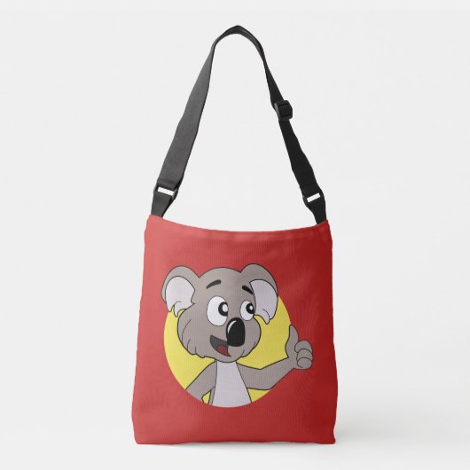 Cartoon van Koala beer Crossbody Tas (Voorkant)