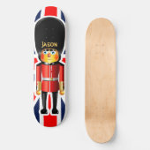 Cartoon van koningin-garde skateboard (Voorkant)