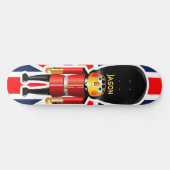 Cartoon van koningin-garde skateboard (Horizontaal)