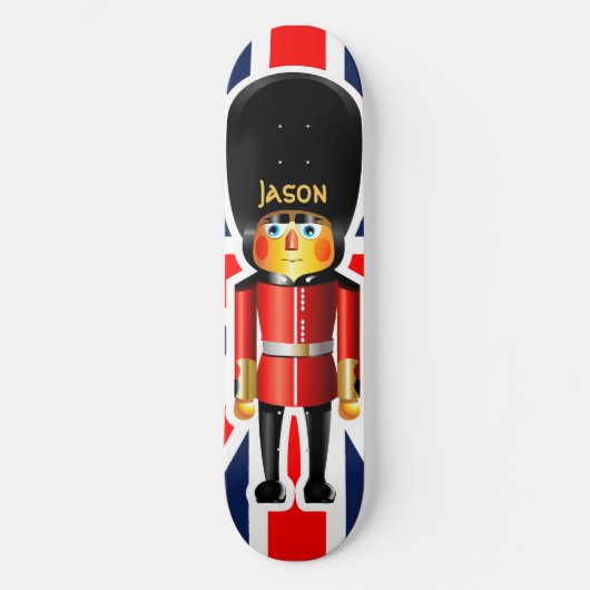 Cartoon van koningin-garde skateboard (Voorkant)