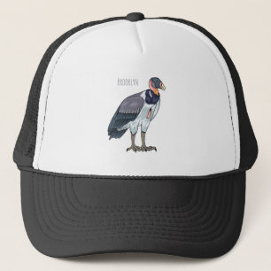 Cartoon van koningsgieren trucker pet