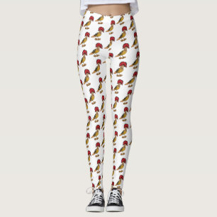 Cartoon van koninklijke vliegende vliegende vogela leggings