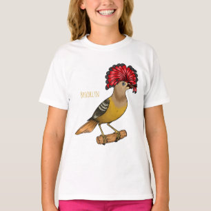 Cartoon van koninklijke vliegende vliegende vogela t-shirt