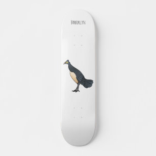 Cartoon van malo skateboard