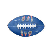 Cartoon van messenmakerswerk en van lepel american football (Voorkant)