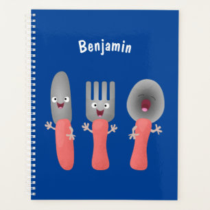 Cartoon van messenmakerswerk en van lepel planner