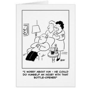 Cartoon van openingsopening voor fles