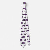 cartoon van Paarse sportmotor Stropdas (Voorkant)