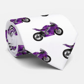 cartoon van Paarse sportmotor Stropdas (Opgerold)