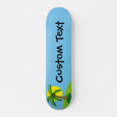 Cartoon van palmbomen skateboard (Voorkant)