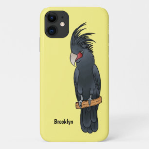 Cartoon van palmcockatoevogel iPhone 11 hoesje