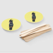 Cartoon van palmcockatoevogel handwaaier (Niet-gemonteerd)