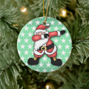 Cartoon van Santa claus Keramisch Ornament