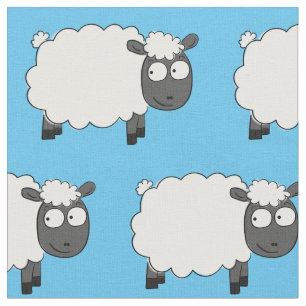 Cartoon van schapen Schattige Kinder Baby Stof