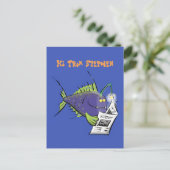 Cartoon van schimmelvis briefkaart (Staand voorkant)