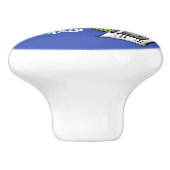 Cartoon van schimmelvis keramische knop (Zijkant)