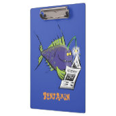 Cartoon van schimmelvis klembord (Links)