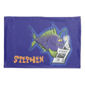 Cartoon van schimmelvis kussensloop (Achterkant)