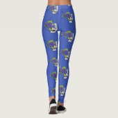 Cartoon van schimmelvis leggings (Achterkant)