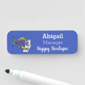 Cartoon van schimmelvis naamplaatje (In situ)