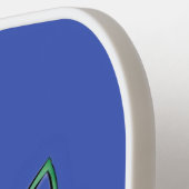 Cartoon van schimmelvis  pickleball paddle (Links Detail)