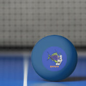 Cartoon van schimmelvis pingpongballen (Net)